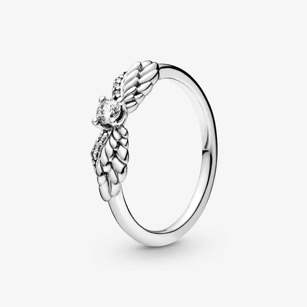 Sparkling Angel Wings Ring Fashion Women Jewelry Ring with Crystal For Women Wedding Party
