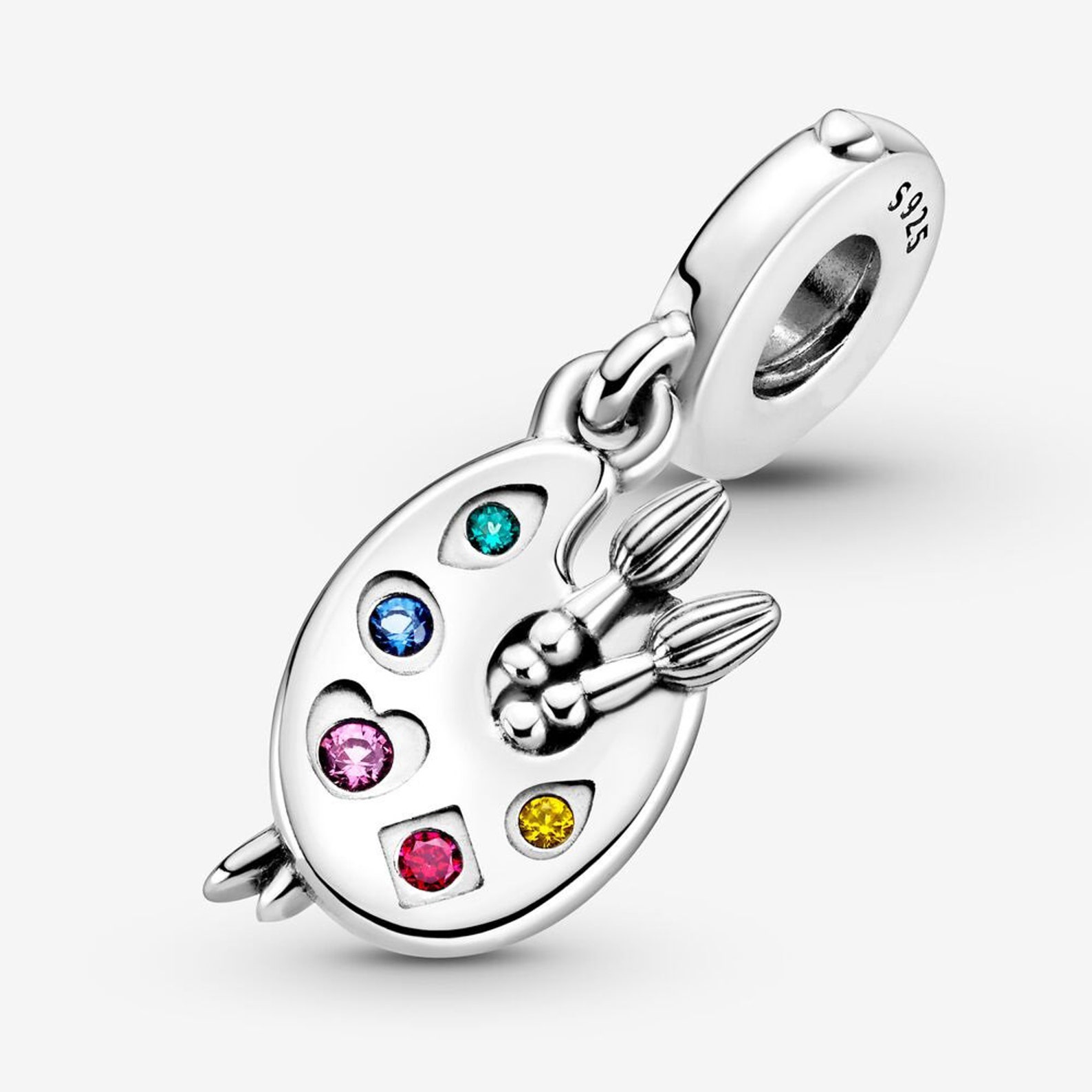 Pandora Artist's Palette Dangle Charm 925 Sterling Silver Etsy