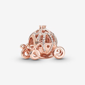 Cinderella Sparkling Carriage Charm Bracelet Fashion Women Jewelry Charm, for bracelet