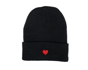 cdg beanie heart