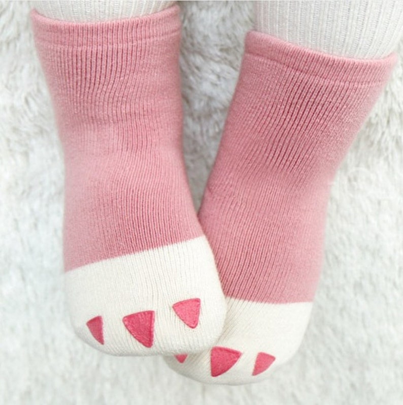 Toddler Socks Paw Socks Cute Toddler Socks Winter Socks Etsy