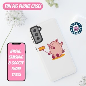 Linda funda de teléfono Selfie Pig - Funda resistente a los impactos - Cubierta de teléfono para iPhone, galaxy y píxeles