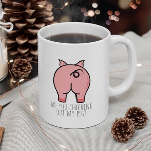 Czy sprawdzasz mojego prosiaka? Zabawny kubek 11oz Pig