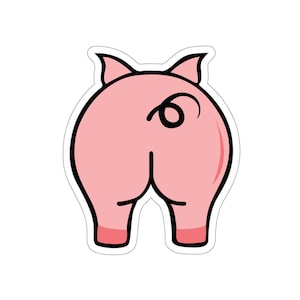 Funny Pig Lovers Sticker, Piggy Gift, Love My Pig, Fun Pig Sticker