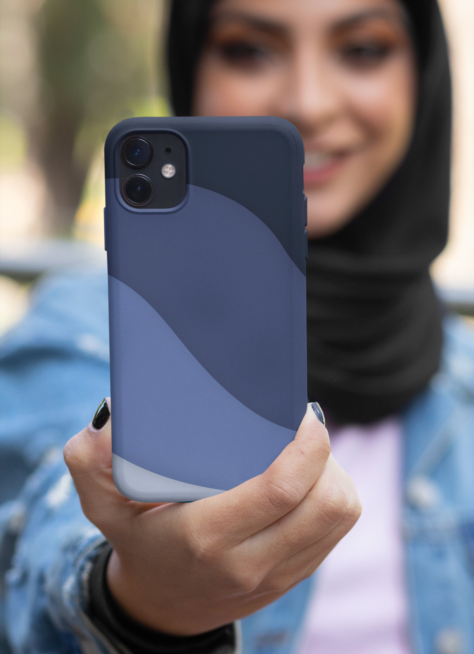Blue iPhone 11 Case Wave Simple Minimalist Case for iPhone 11 Etsy UK