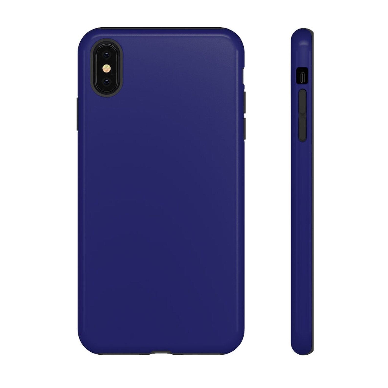 Solide Blue Tough Case pour iPhone X iPhone XR iPhone XS Max Etsy France
