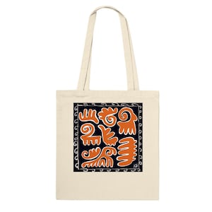 Ethnic Vibes, Kazakh, Qazaq, Classic Tote Bag, Cotton 100%, Ethnic, Traditional, Kazakhstan
