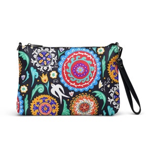 Central Asian Ethnic Vibe Crossbody bag, Kazakhstan, Uzbek, Kazakh, Gift, Souvenir, Bag