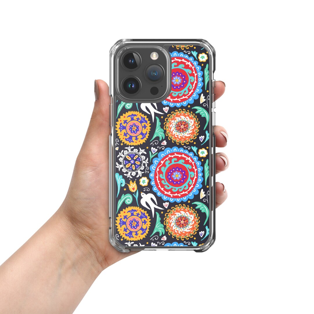 Central Asian Ethnic Vibe Clear Case for Iphone® Kazakhstan Etsy