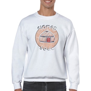 Nomad Soul, Original Design, Kazakh, Classic Unisex, Crewneck Sweatshirt, Kazakhstan