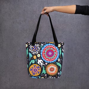 Central Asian Design Tote bag, Kazakh, Kazakhstan, Uzbek, Kyrgyz, Ethnic, Bag