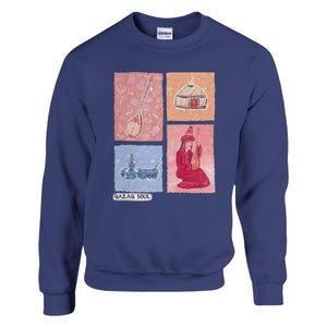 Qazaq Soul, Original Design, Kazakh, Classic Unisex, Crewneck Sweatshirt, Kazakhstan