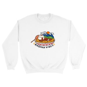 Kazakh Vibes, Kazakhstan, Original Design, Kazakh, Classic Unisex, Crewneck Sweatshirt, Woman, Man,
