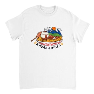 Kazakh Vibes, Heavyweight Unisex Crewneck T-shirt