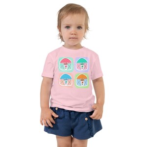 Colorful Yurts, Toddler Short Sleeve Tee, Kazakhstan, Kazakh, Gift, Souvenir