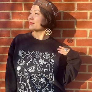 Classic Unisex Crewneck Sweatshirt, Kazakhstan Sweatshirt, Kazakh Pattern, Kazakh Items, Kazakh Ornaments