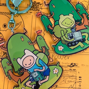 Adventure Time acrylic charm