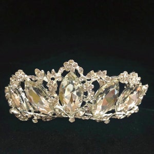 Crystal Bridal Tiara-wedding tiara, princess tiara, crown, head piece tiara, prom tiara, head piece