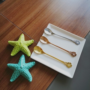 Cherry Blossom Handle Dessert Spoon- 2 piece Coffee, Tea, Cake Spoon