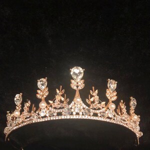 Gold/Silver Pearl Tiara-Wedding Crystal Tiara, Bridal Tiara, Wedding Accessories, Bridal Accessories