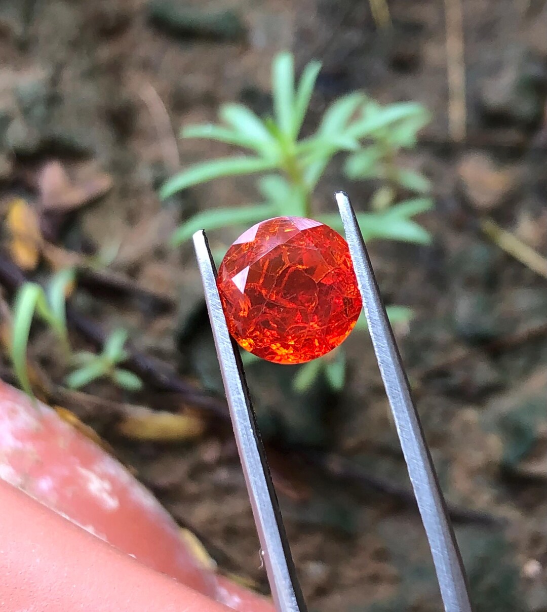 5.20ct Pear Cut Yellow Mexican Fire Opal
