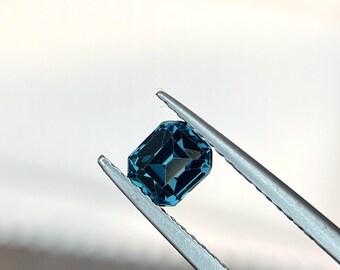Natural Indigo Blue Spinel Emerald cut 5.20 mm, August birthstone , Perfect for jewellery and gift item.