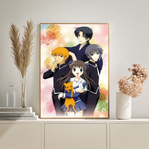 Fruits Basket Anime Poster Canvas Wall Art Living Room Modern Etsy