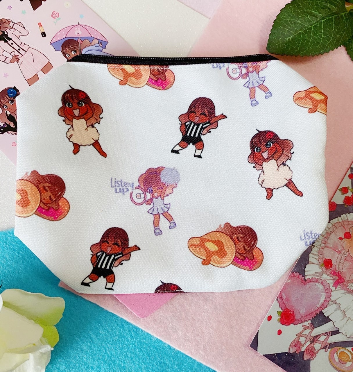 Anime Loli Stitch Angel Pencil Case Pen Bag Make Up Pouch School Supplies 