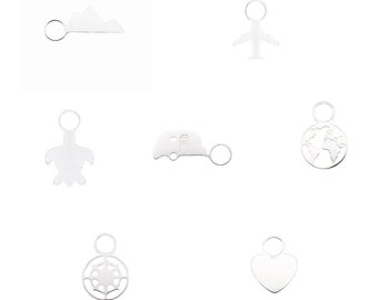 Engraved Continent Traveller Charms - Travel Memories - Collect Your Favourite Places!