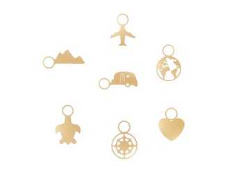 Engraved Continent Traveller Charms - Travel Memories - Collect Your Favourite Places!