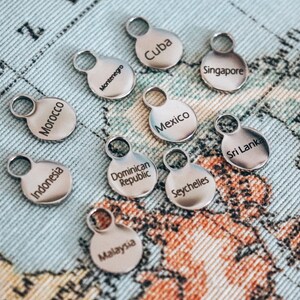 Travel Clip & 3 Traveller Charms Silver Travel Charms Travel Memories image 4