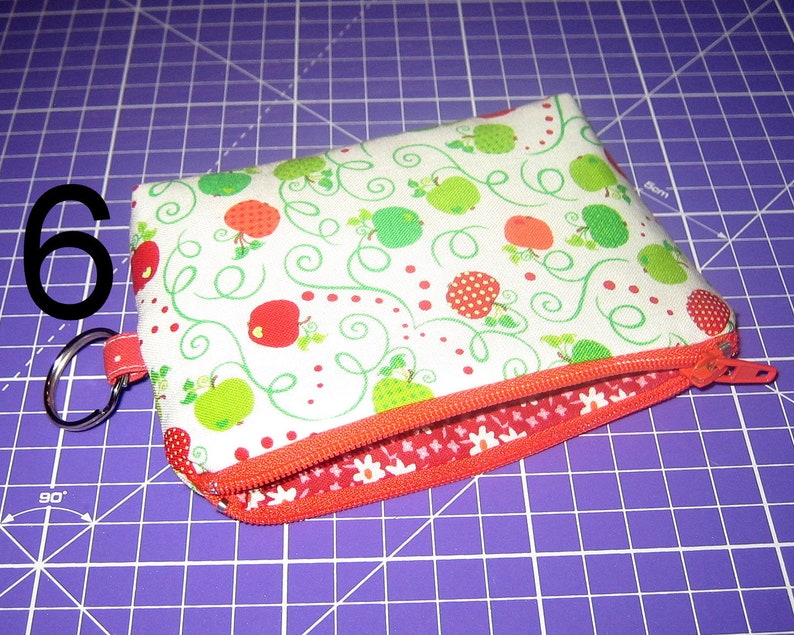 small case, READY TO SHIP Mini case, key chain, bag charm, card case, coin purse, small purse, gift image 7