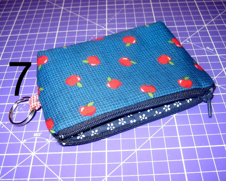 kleines Etui, VERSANDFERTIG Mini-Etui, Schlüsselanhänger, Taschenanhänger, Kartenmäppchen, Kleingeldbörse, kleiner Geldbeutel, Geschenk Bild 8