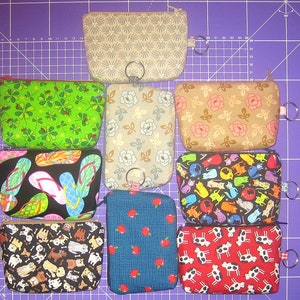 kleines Etui, VERSANDFERTIG Mini-Etui, Schlüsselanhänger, Taschenanhänger, Kartenmäppchen, Kleingeldbörse, kleiner Geldbeutel, Geschenk Bild 1