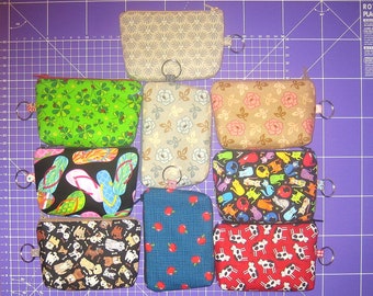 kleines Etui, VERSANDFERTIG!!! Mini-Etui, Schlüsselanhänger, Taschenanhänger, Kartenmäppchen, Kleingeldbörse, kleiner Geldbeutel, Geschenk