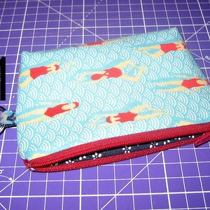 kleines Etui, VERSANDFERTIG Mini-Etui, Schlüsselanhänger, Taschenanhänger, Kartenmäppchen, Kleingeldbörse, kleiner Geldbeutel, Geschenk zdjęcie 2