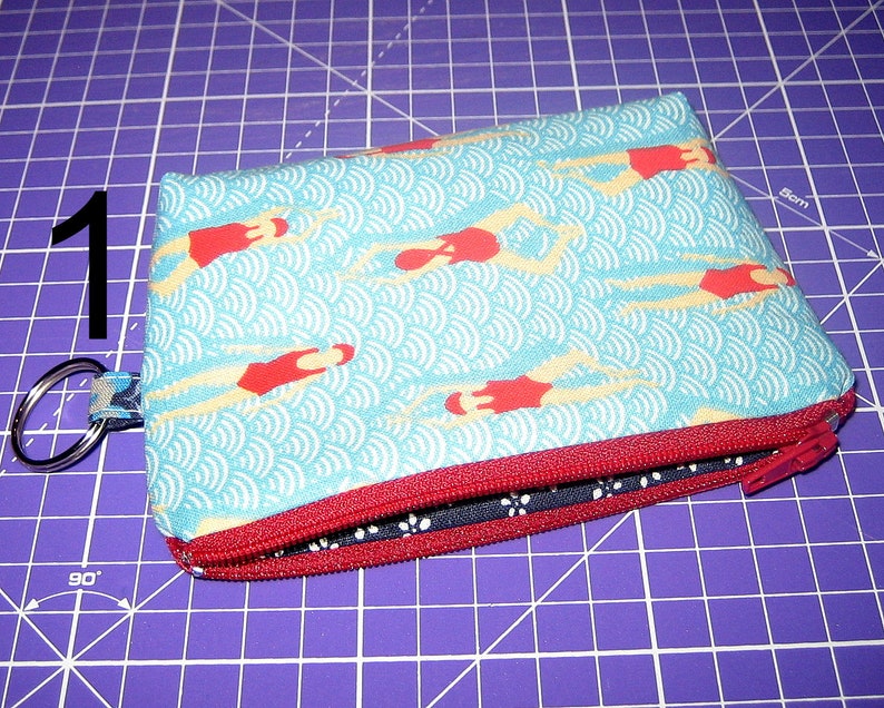 kleines Etui, VERSANDFERTIG Mini-Etui, Schlüsselanhänger, Taschenanhänger, Kartenmäppchen, Kleingeldbörse, kleiner Geldbeutel, Geschenk zdjęcie 2