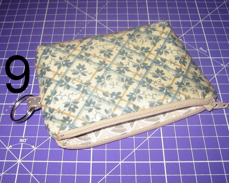 kleines Etui, VERSANDFERTIG Mini-Etui, Schlüsselanhänger, Taschenanhänger, Kartenmäppchen, Kleingeldbörse, kleiner Geldbeutel, Geschenk Bild 10