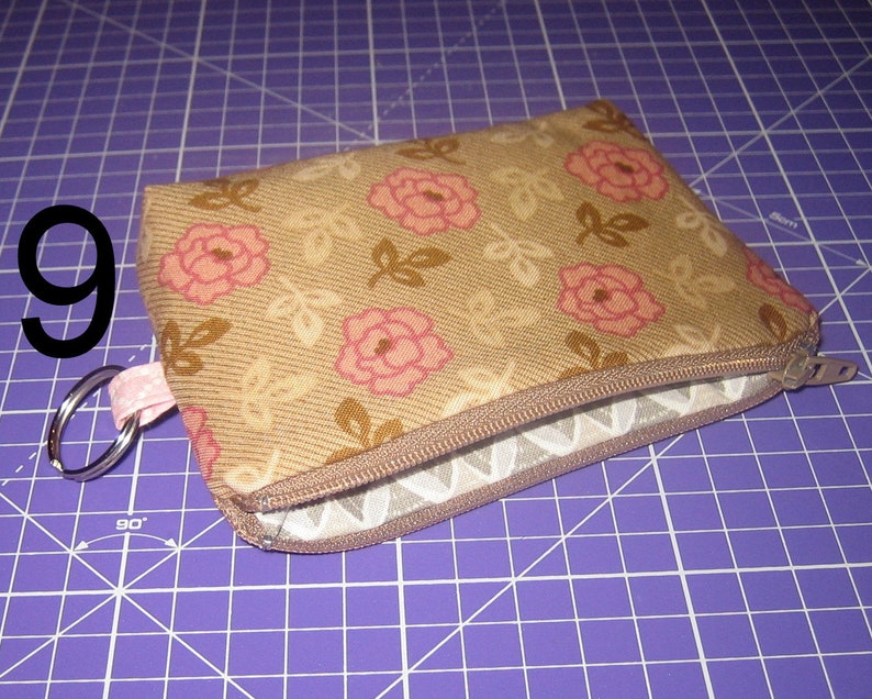 kleines Etui, VERSANDFERTIG Mini-Etui, Schlüsselanhänger, Taschenanhänger, Kartenmäppchen, Kleingeldbörse, kleiner Geldbeutel, Geschenk Bild 10