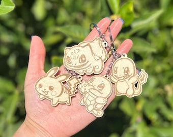 Anime Wooden Keychain
