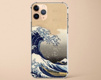 The Great Wave Off Kanagawa iPhone XR Vinyl Skin Art Painting iPhone 8 Plus Decal iPhone 6S Sticker Inspired By Japan iPhone 7 Decal SG4134