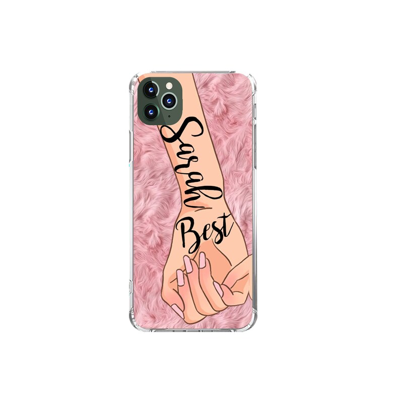 Personally named iPhone 11 6 6s 6 Plus 7 8 Plus X Xs Max Xr tattoo Rose bff best friends forever love infinite