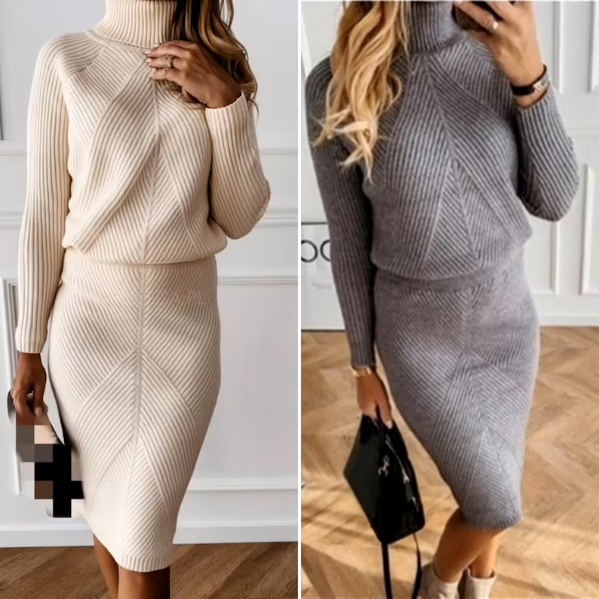 Knit Skirt Set - Etsy