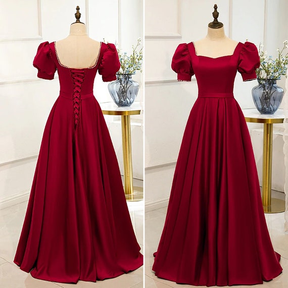 Red Prom Dress Ball Gown for Women 