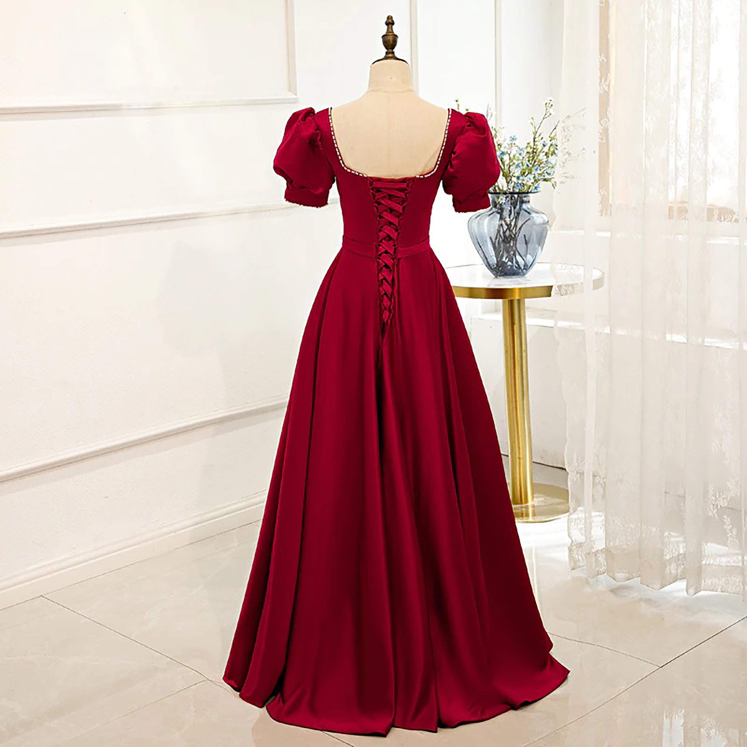 Red Prom Dress Ball Gown for Women 