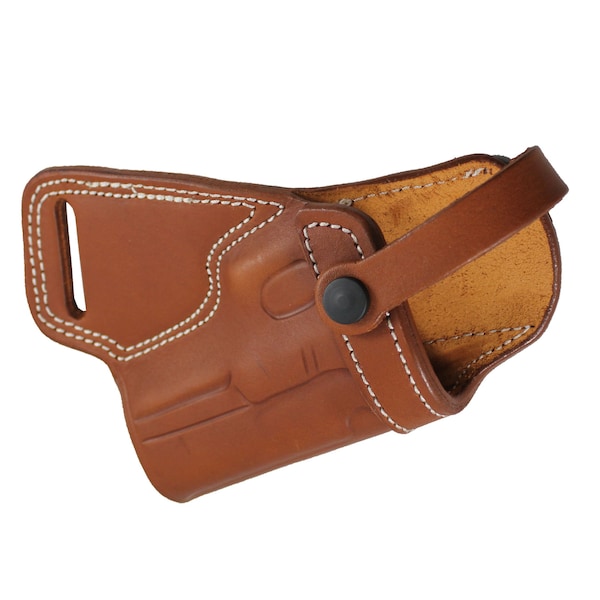 Echtes Leder Fast Draw Mit Strap OWB Tragen SOB Kleine Zurück Handgemachte Pistole Pistole Holster Tasche