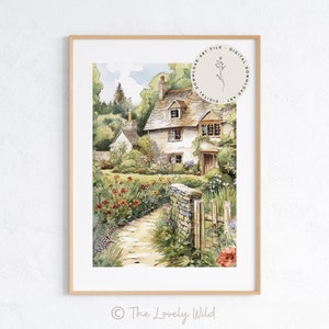Cottage Art Print, Cottage Core Decor, Cottage Wall Decor, Cottage Wall Art
