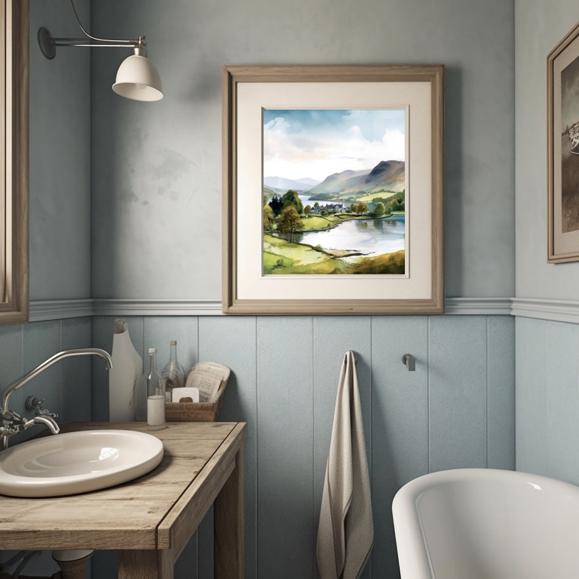 England Lake District Wall Art British Countryside Printable Etsy