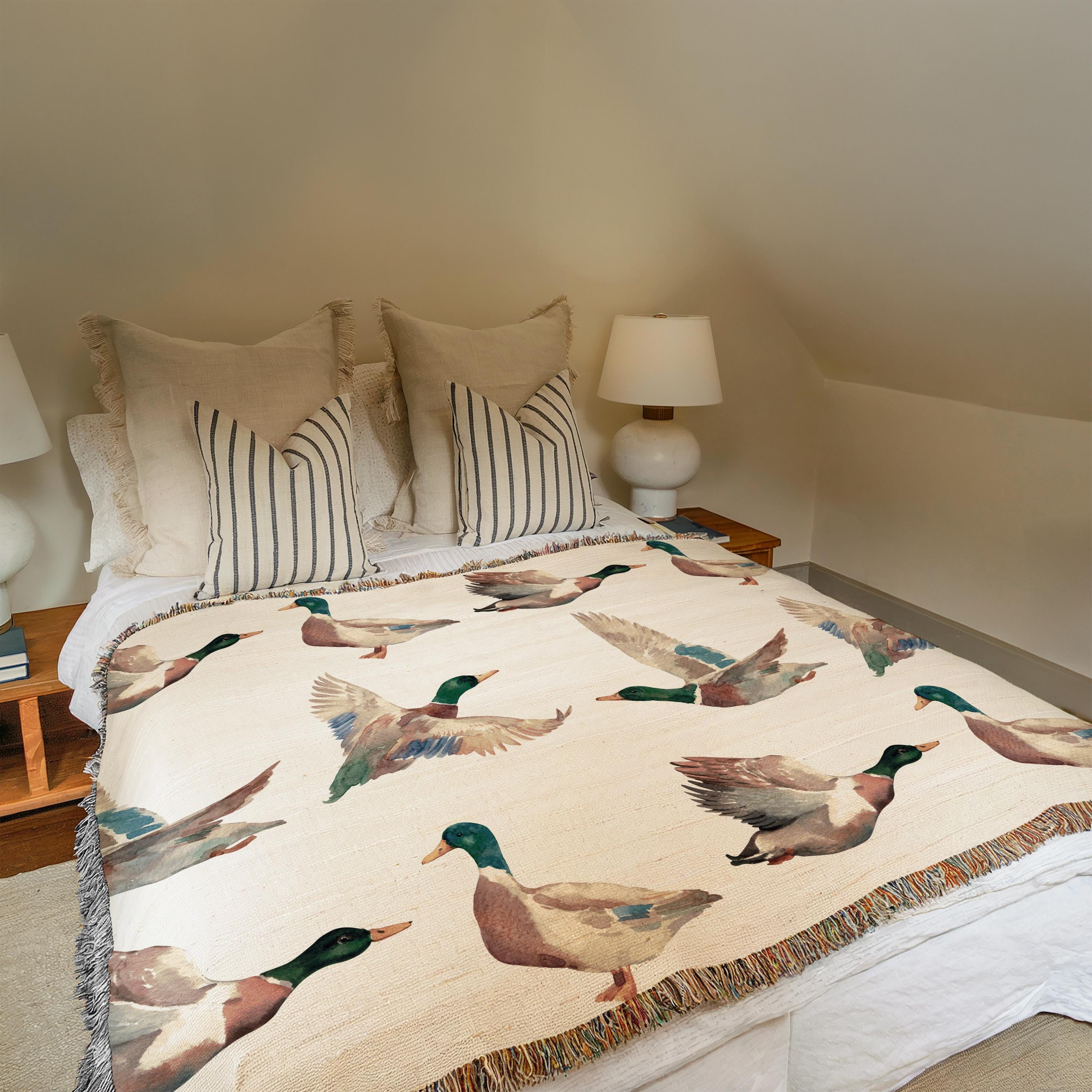 Mallard Duck Blanket, Mallard Duck Decor, Lake Cabin Decor - Etsy