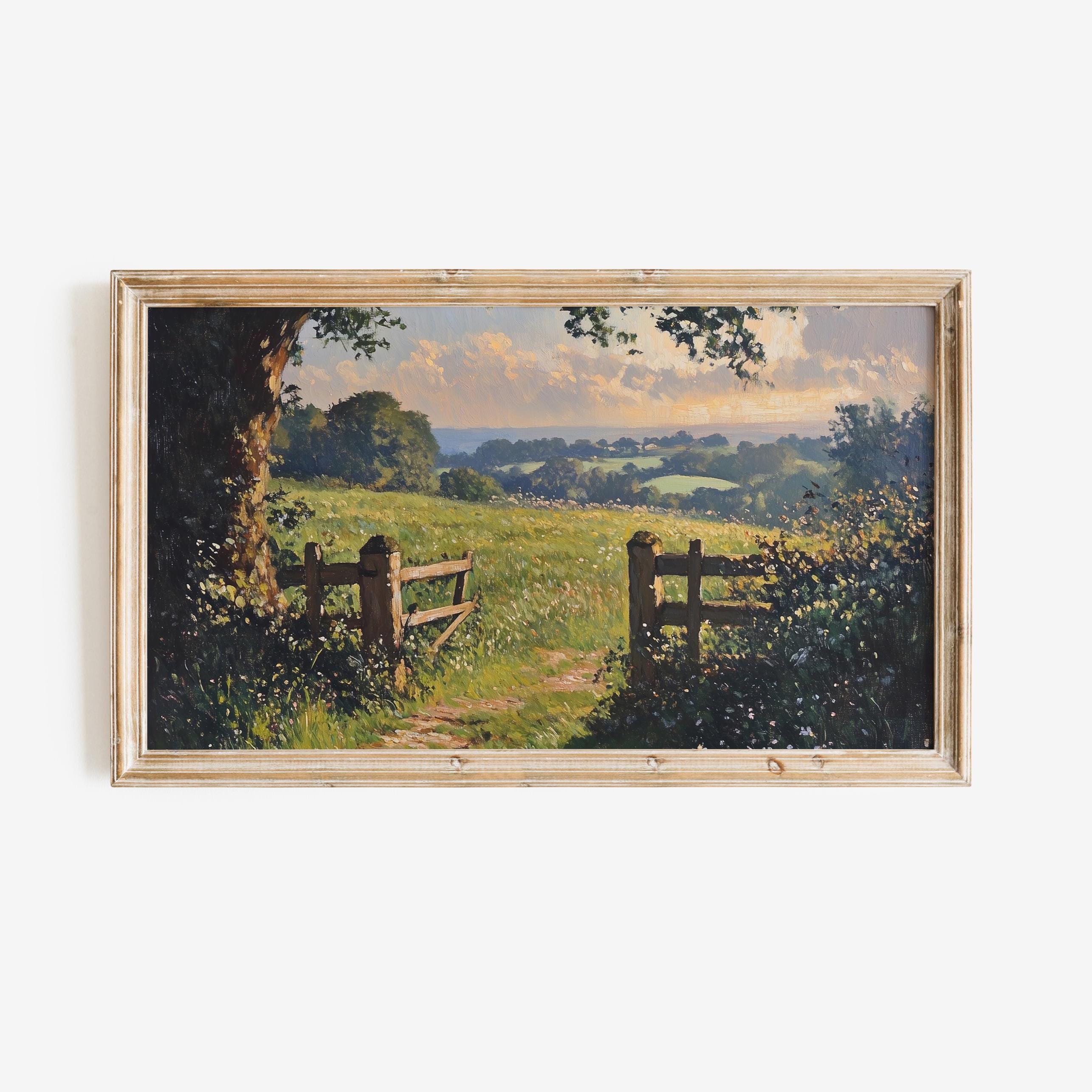 FRAME TV British Countryside Art English Countryside Painting Landscape Art Cottagecore Decor Samsung Frame TV Art